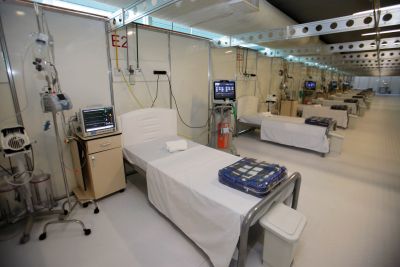 Hospital de campanha Hangar em Belém Hospital de campanha em Belém